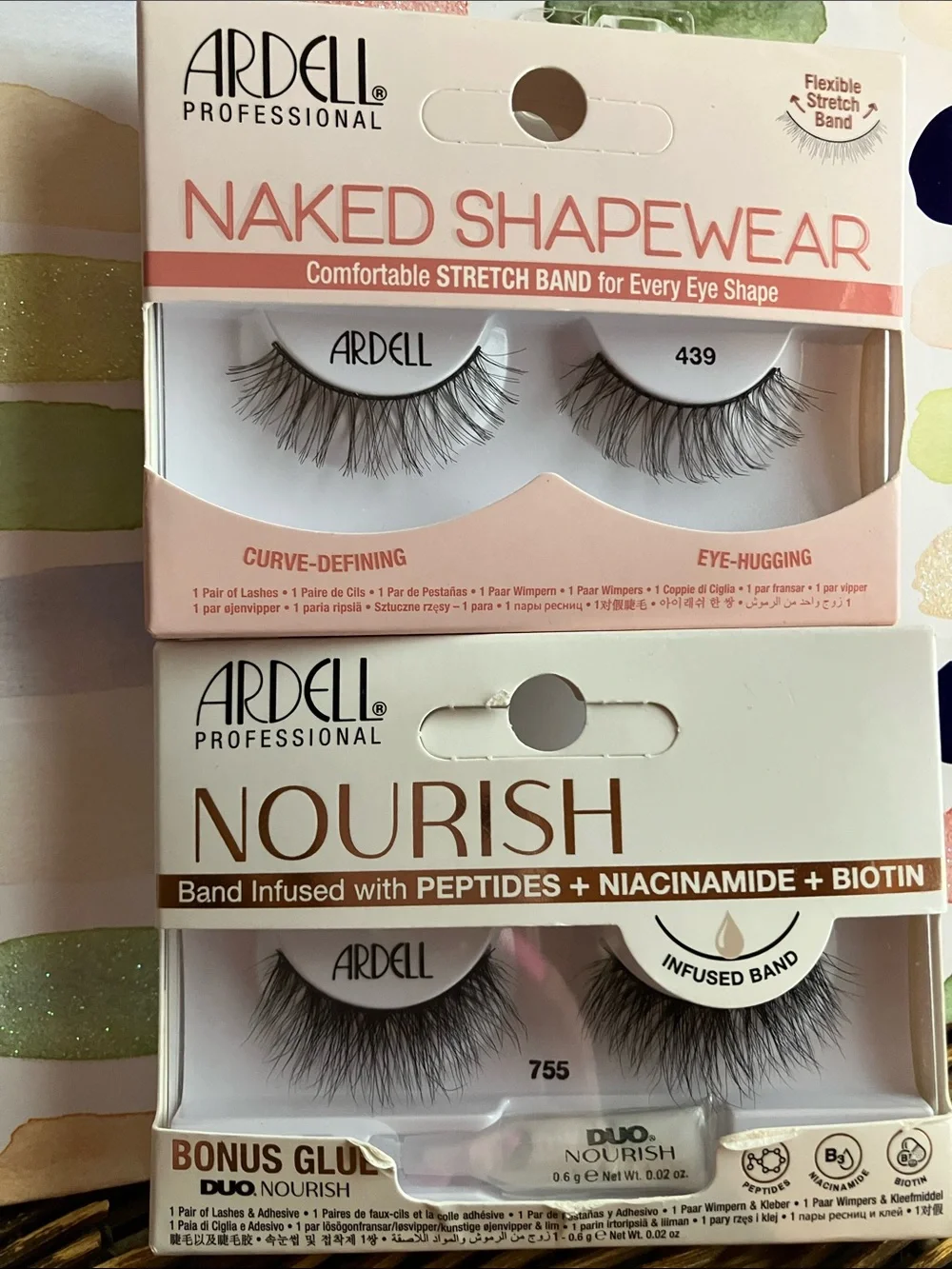 Ardell Naked Shapewear & Nourish Eyelashes Duo, BDB eyeshadow & 7 Eye/Face Masks
